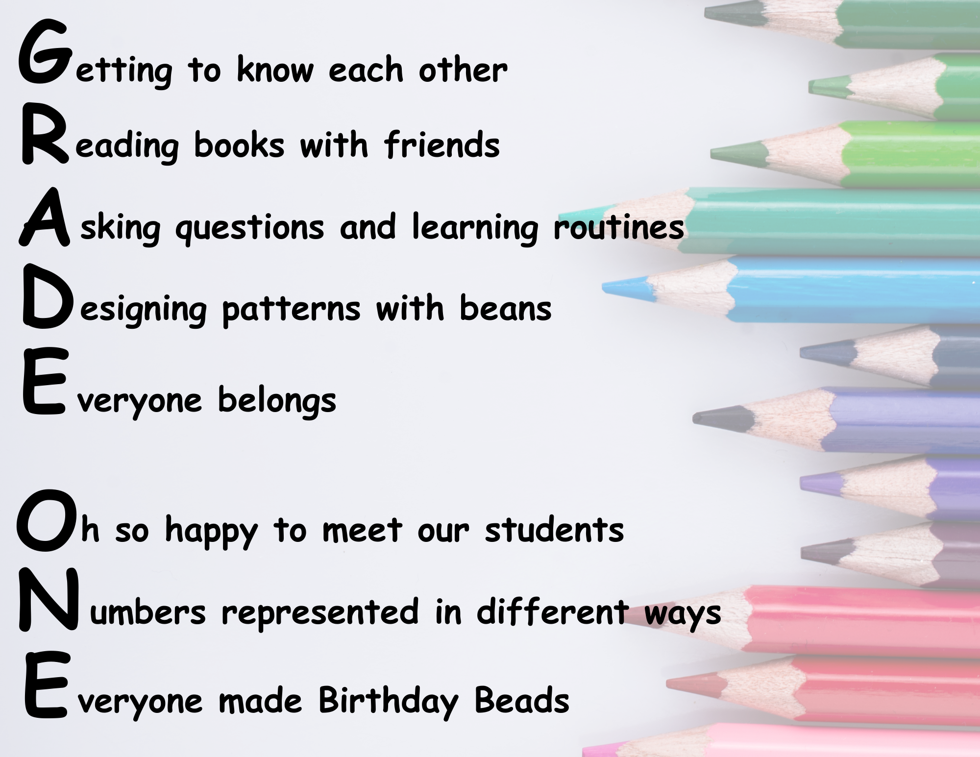 Grade 1 Acrostic Poem